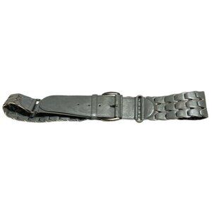 Grey Braided XL Belt With Adjustable Buckle